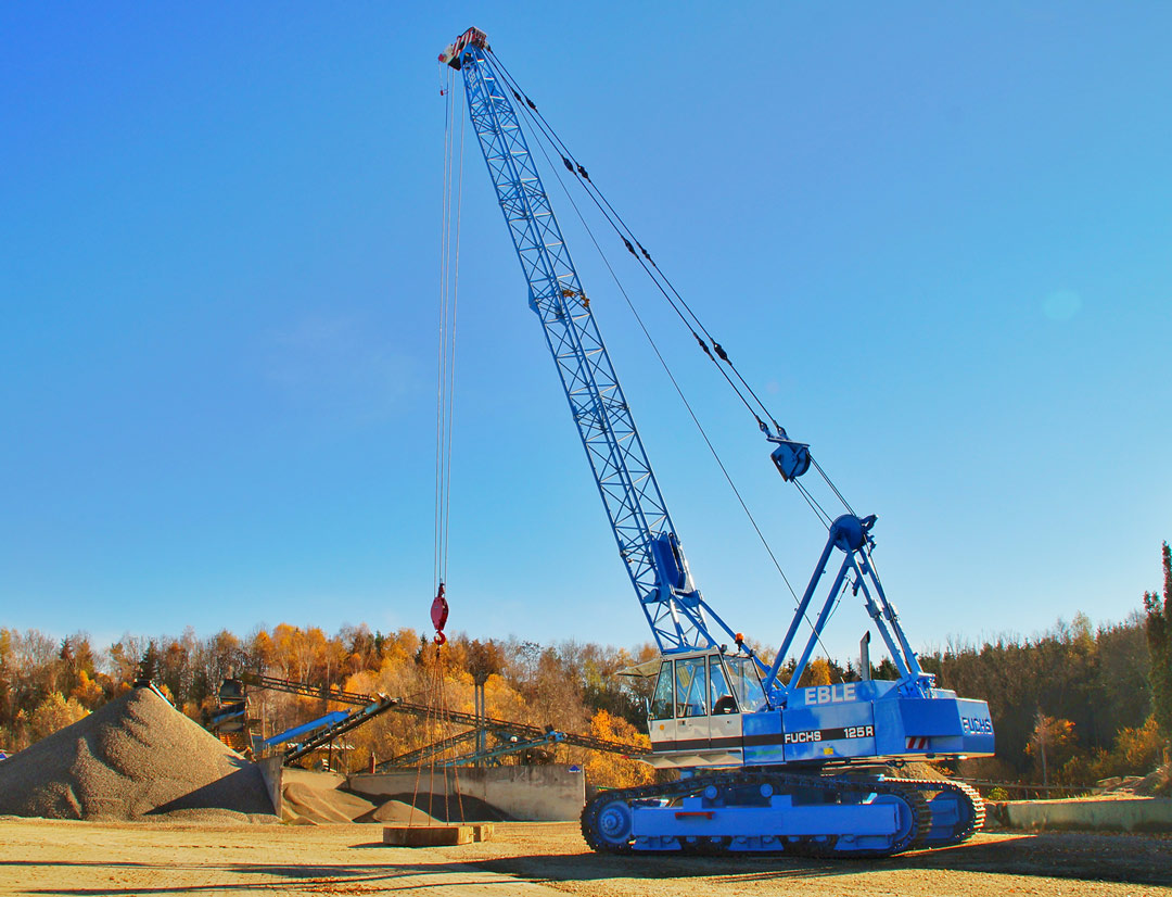 Eble Kieswerk Fuchs Bagger