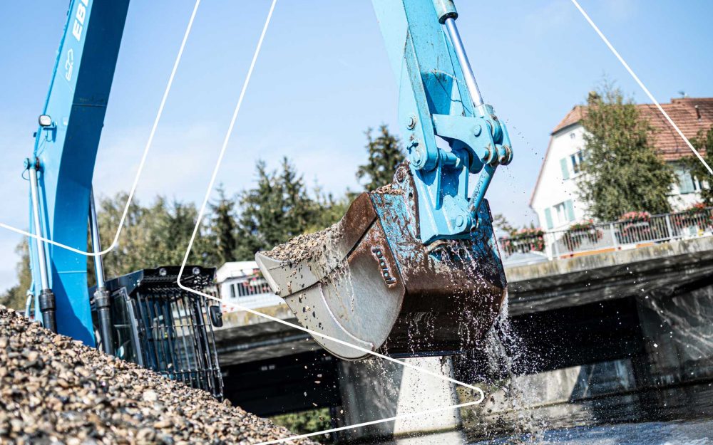 Eble Kieswerk Bagger